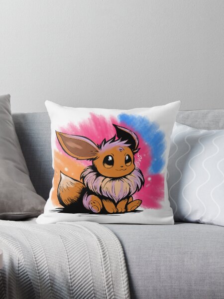 Vista previa del artículo con la obra «Colores de salpicaduras de Eevee», diseñado y vendido por Senjith.