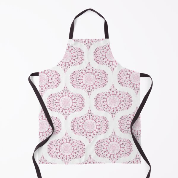 Item preview, Dusky Rose Confetti Lace Dot Mandala Retro Ogee designed and sold by Triplicate Limited.