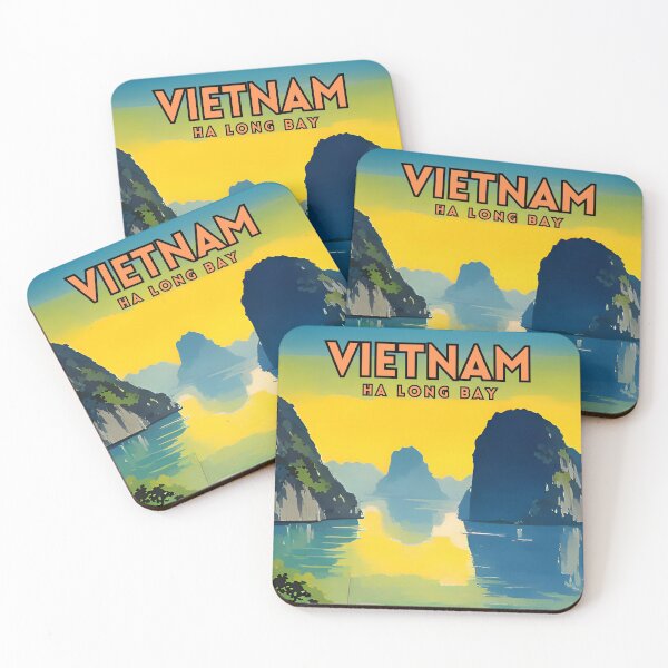 Item preview, Ha Long Bay Vietnam Vintage designed and sold by ZionPosteria.