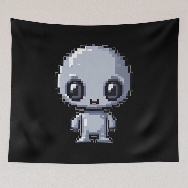 Item preview, Alien Baby, Pixel Art, Gamer, 8-Bit designed and sold by Burn-Ego.