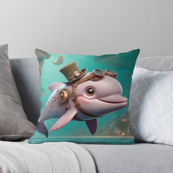 Item preview, Steampunk Amazon River Dolphin designed and sold by Sillytoe.