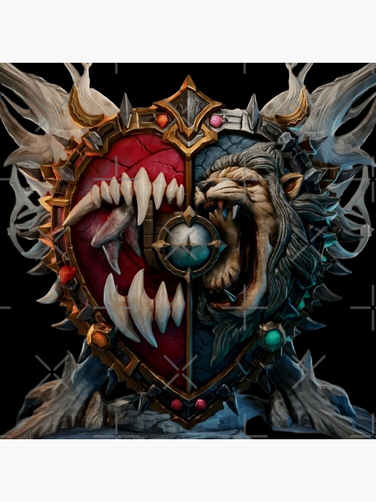 7623 Combined Horde-Alliance Shield from the game World of 7623 Combined Horde-Alliance Shield from the game World of