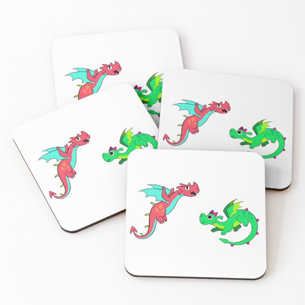 Aperçu de l'œuvre Dragons rouges et verts créée et vendue par Whiskrow.