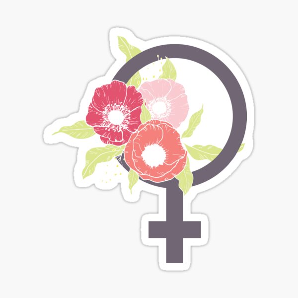 Female #redbubble #buyart Sticker