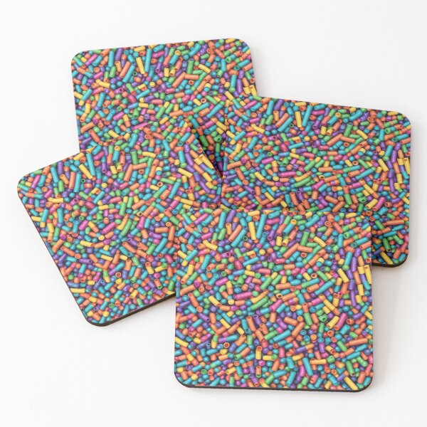 Item preview, Abstract Colorful Tube Beads Pattern designed and sold by calibrit.