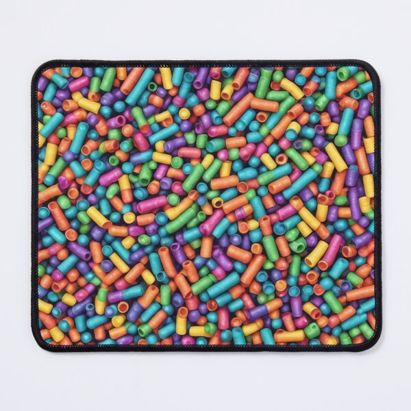 Item preview, Abstract Colorful Tube Beads Pattern designed and sold by calibrit.