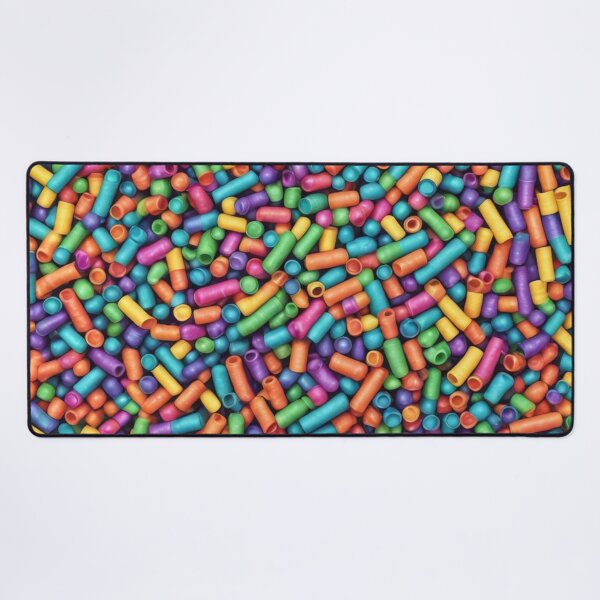 Item preview, Abstract Colorful Tube Beads Pattern designed and sold by calibrit.