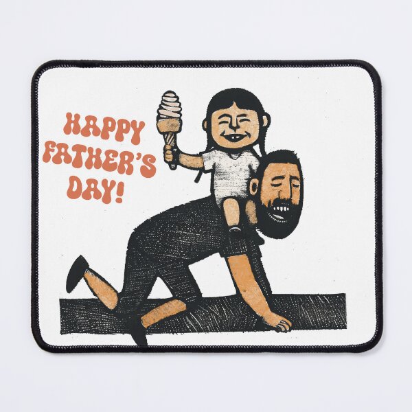Item preview, happy father`s day! in a linoprint style designed and sold by Dreamy Monkey.