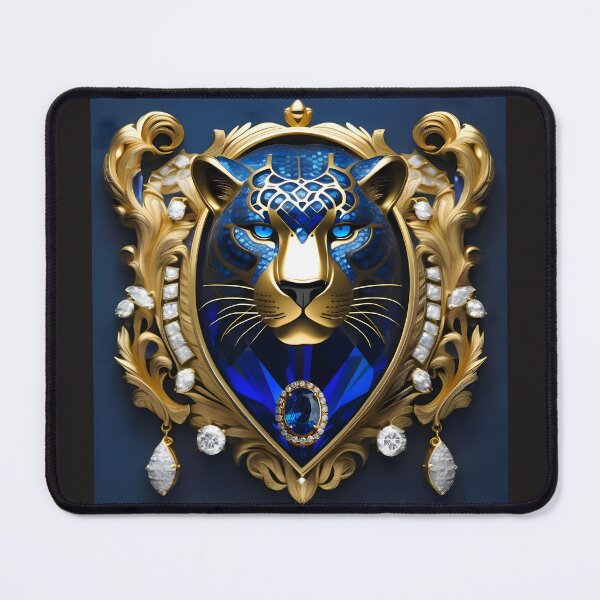 Item preview, Custom Golden Diamond Azure Panther Crest designed and sold by Way Way Cool.
