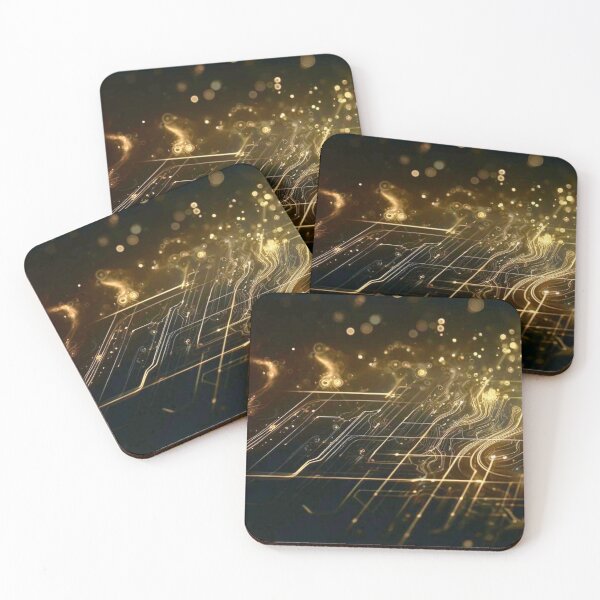 Item preview, Abstract Golden Glow I designed and sold by Marinaso.