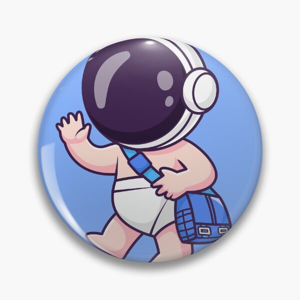 Item preview, Cute Baby Astronaut with Sling Bag Cartoon Vector Icon - Charming Science and Education Illustration designed and sold by hjian8219.