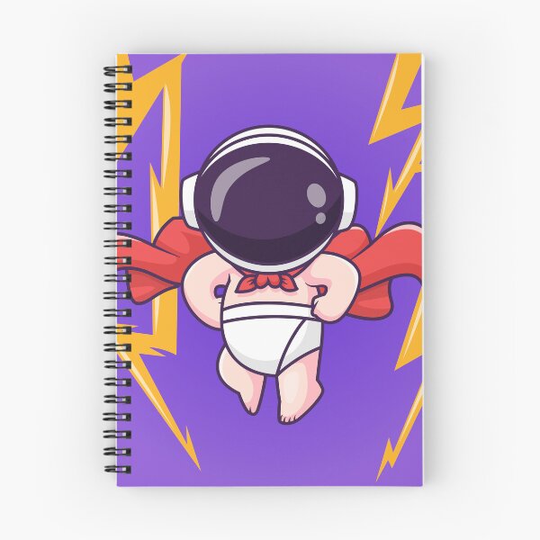Item preview, Cute Baby Astronaut Super Hero Flying Cartoon Vector Icon - Adorable Science and Holiday Illustration designed and sold by hjian8219.