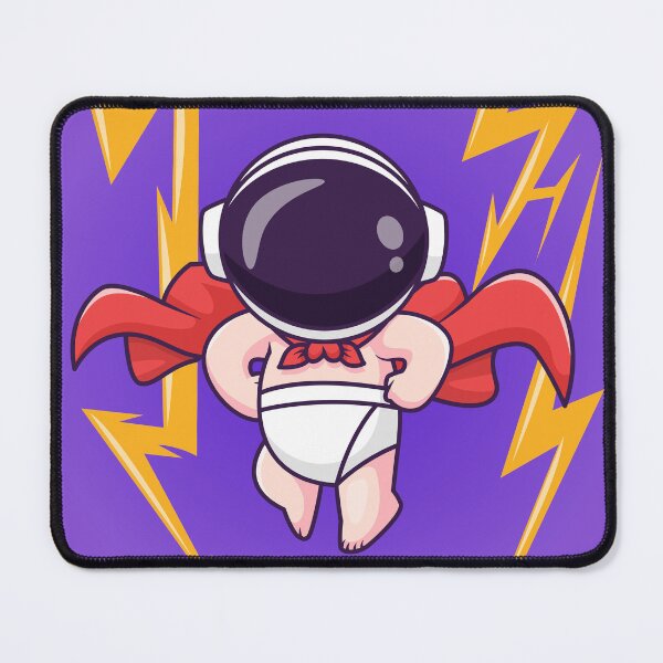 Item preview, Cute Baby Astronaut Super Hero Flying Cartoon Vector Icon - Adorable Science and Holiday Illustration designed and sold by hjian8219.