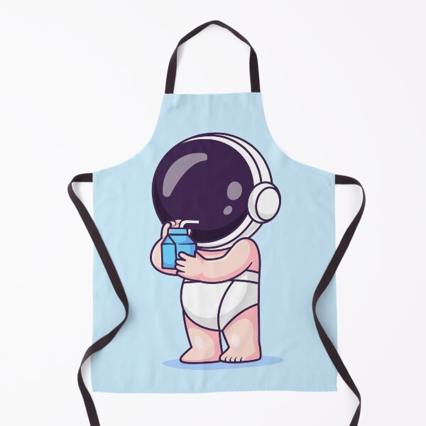 Item preview, Cute Baby Astronaut Drinking Milk Cartoon Vector Icon - Adorable Science and Drink Illustration designed and sold by hjian8219.