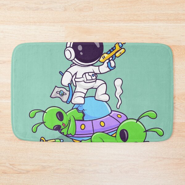 Item preview, Cute Astronaut Fighting with Alien Cartoon Vector Icon - Playful Science and Technology Illustration designed and sold by hjian8219.