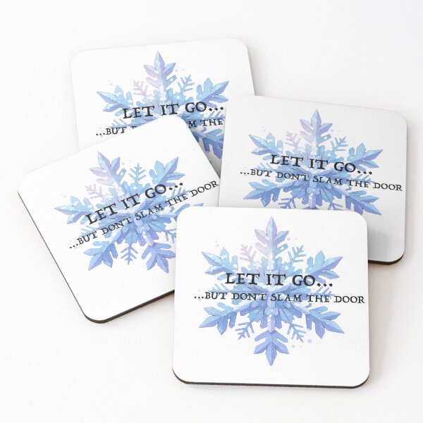 Item preview, "let it go... but don't slam the door." designed and sold by PurrfectoPrints.