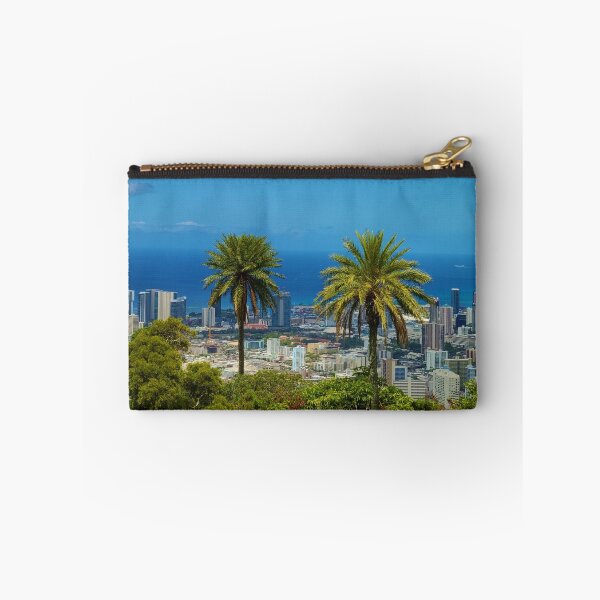 Item preview, Palm Trees over Downton Honolulu designed and sold by BeWitchingMom.