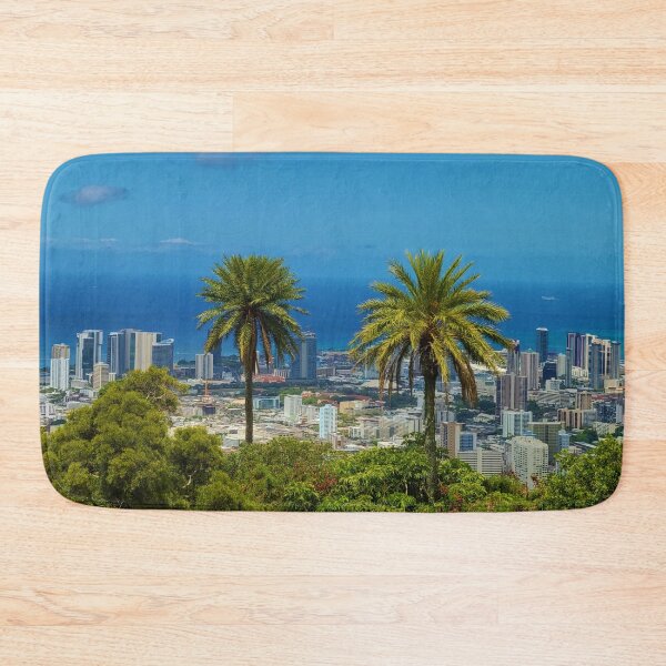 Item preview, Palm Trees over Downton Honolulu designed and sold by BeWitchingMom.