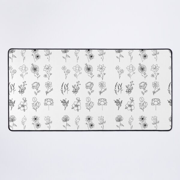 Item preview, Flowers Line Drawing designed and sold by blackkbirdie.