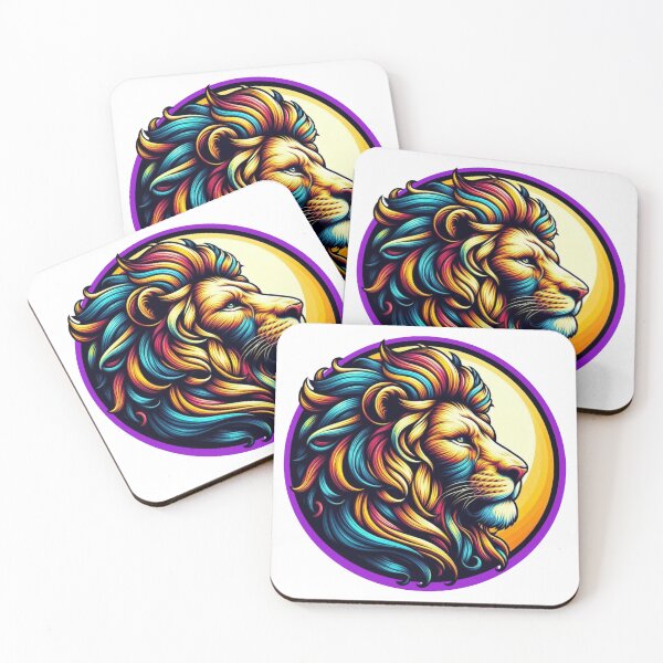 Item preview, Vibrant Majesty: A Kaleidoscope Lion designed and sold by Lucky-Spring.