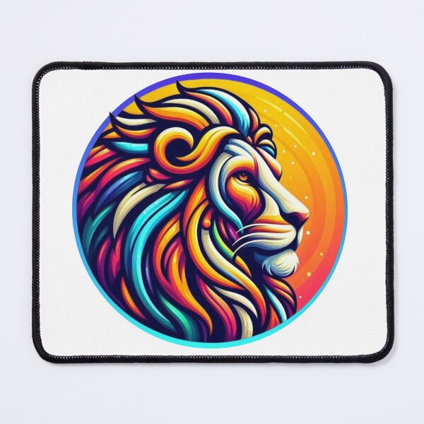 Item preview, Vibrant Majesty: A Kaleidoscope Lion designed and sold by Lucky-Spring.