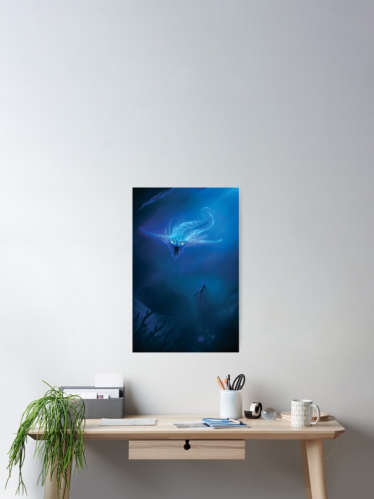 Thumbnail 2 of 3, Poster, Subnautica - Ghost Leviathan designed and sold by Kastraz.