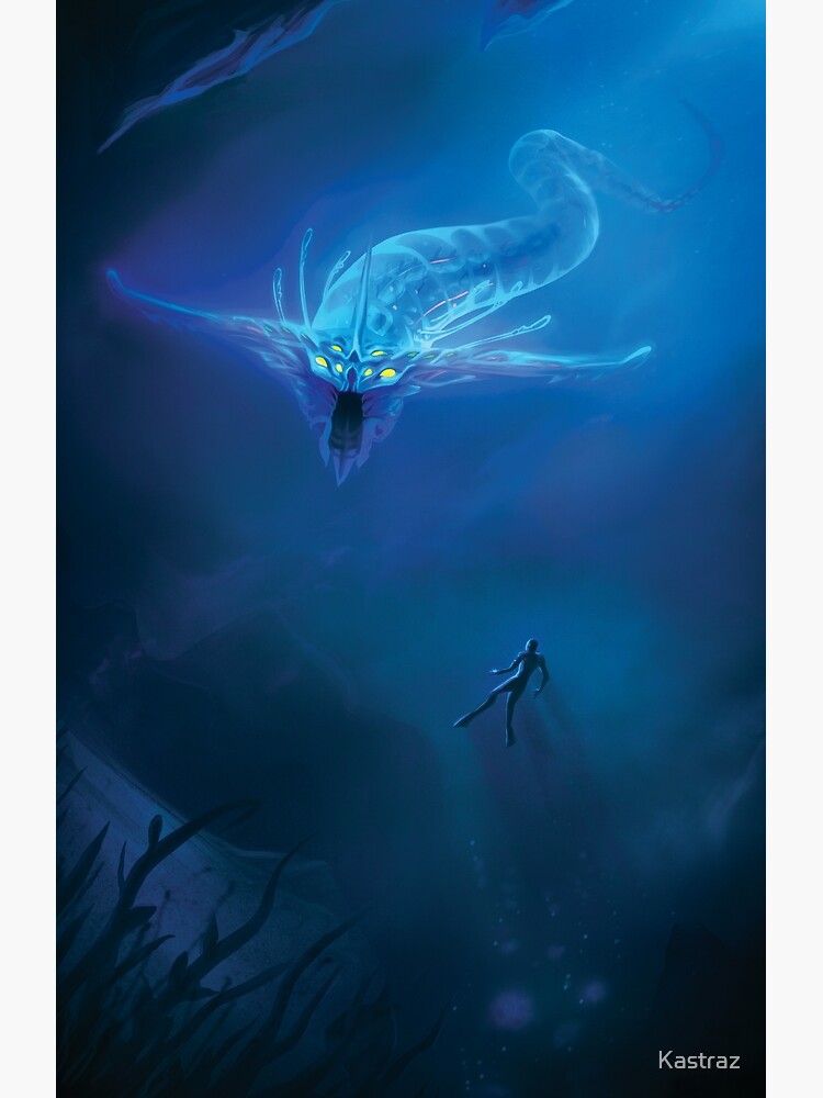 Thumbnail 3 of 3, Poster, Subnautica - Ghost Leviathan designed and sold by Kastraz.