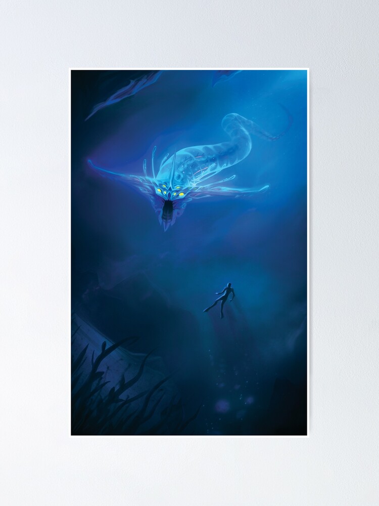Thumbnail 1 of 3, Poster, Subnautica - Ghost Leviathan designed and sold by Kastraz.