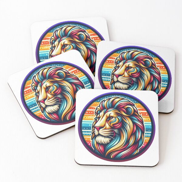 Item preview, Vibrant Majesty: A Kaleidoscope Lion designed and sold by Lucky-Spring.