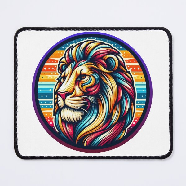 Item preview, Vibrant Majesty: A Kaleidoscope Lion designed and sold by Lucky-Spring.