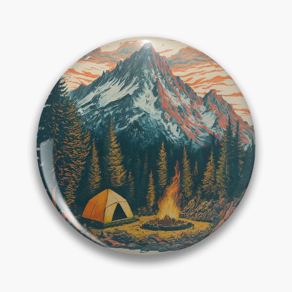 Item preview, Acampar en las montañas designed and sold by ScribbleLoft.