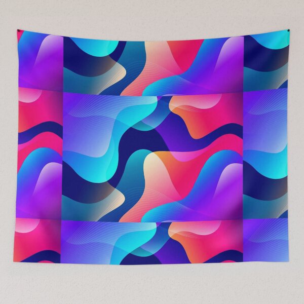 Item preview, Blue pink fluid designed and sold by UZRWRLD .