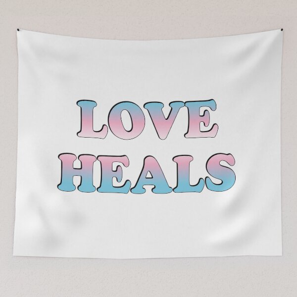 Item preview, Love Heals - Trans Flag designed and sold by Inspirationmotivation.