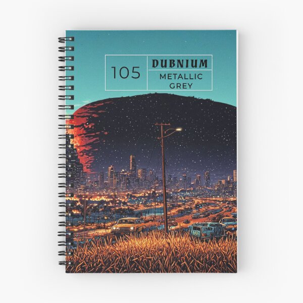 Item preview, Dubnium atomic number 105, grey designed and sold by WildLadyWood.