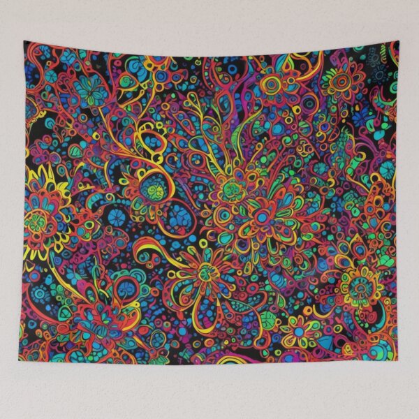 Item preview, Abstract Colorful Psychedelic Pattern designed and sold by calibrit.