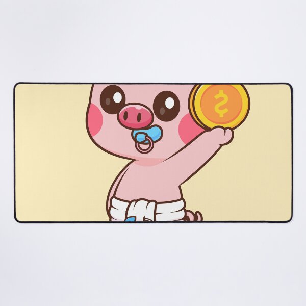 Item preview, Cute Baby Pig Holding Gold Coin Cartoon Vector Icon - Adorable Animal Finance Illustration designed and sold by hjian8219.