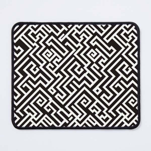 Item preview, Black & White Greek Key Motif IV | Seamless designed and sold by Unrooted.