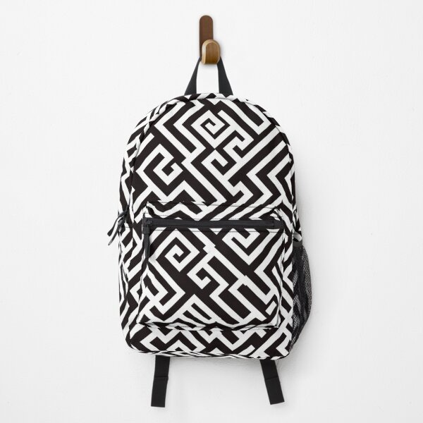 Item preview, Black & White Greek Key Motif IV | Seamless designed and sold by Unrooted.