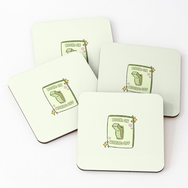 Item preview, Bookish green light switch - book on, world off designed and sold by Neadoodles.