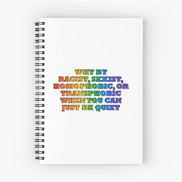 Item preview, Why be racist - funny gay pride - rainbow colors designed and sold by Inspirationmotivation.
