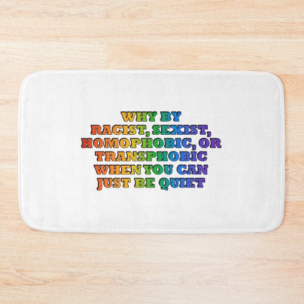 Item preview, Why be racist - funny gay pride - rainbow colors designed and sold by Inspirationmotivation.