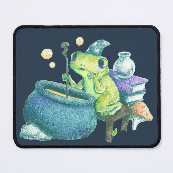 Item preview, potion brewing froggy wizard designed and sold by kyootkreative.
