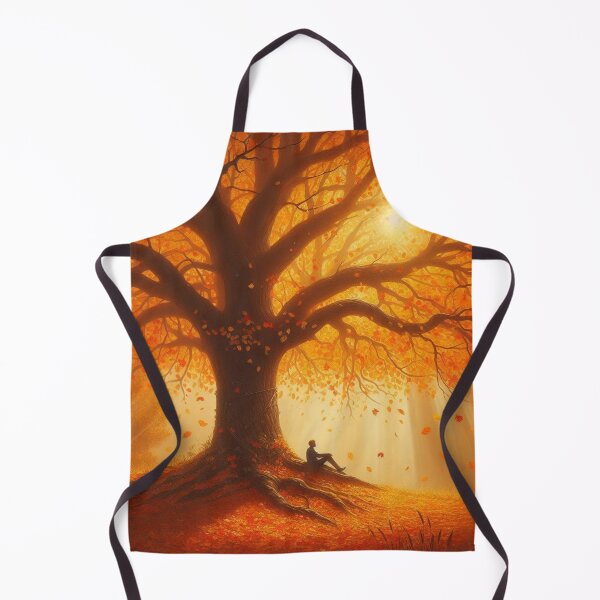 Item preview, Autumn tree with falling leaves designed and sold by karina360.
