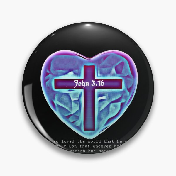 Item preview, John 3.16 heart ♥  designed and sold by Kangaroo Sun.