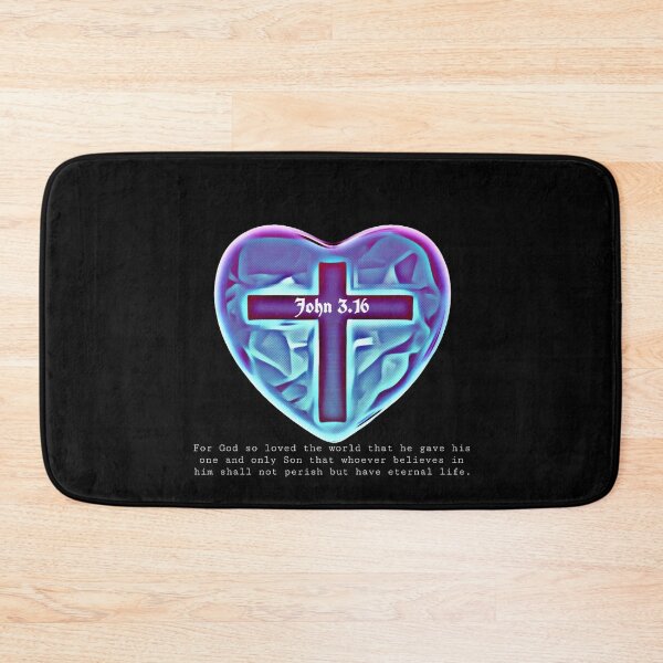 Item preview, John 3.16 heart ♥  designed and sold by Kangaroo Sun.