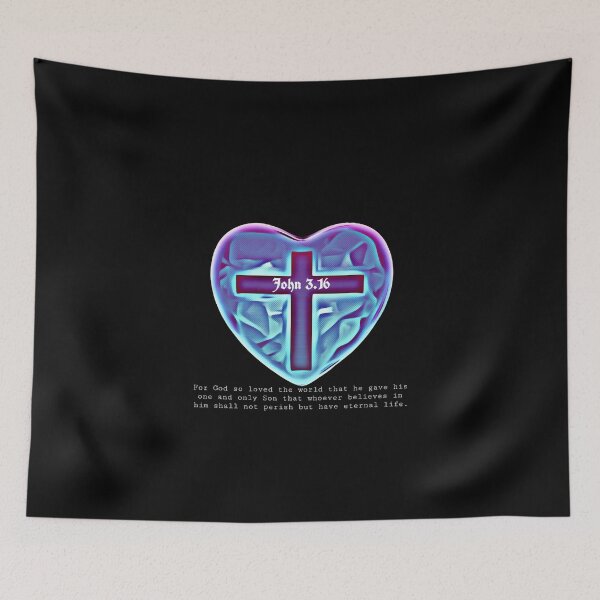 Item preview, John 3.16 heart ♥  designed and sold by Kangaroo Sun.