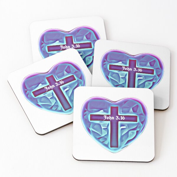 Item preview, John 3.16 heart ♥  designed and sold by Kangaroo Sun.
