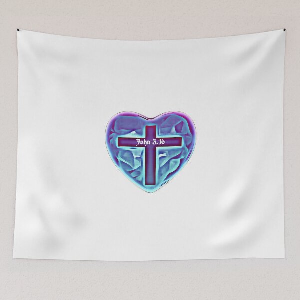 Item preview, John 3.16 heart ♥  designed and sold by Kangaroo Sun.