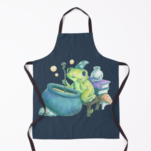 Item preview, potion brewing froggy wizard designed and sold by kyootkreative.