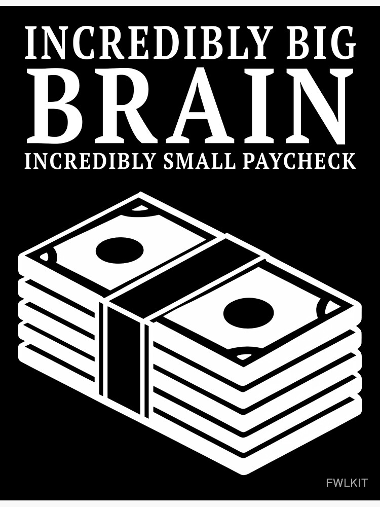 Thumbnail 3 of 3, Magnet, Incredibly Big Brain Money designed and sold by FWLKIT.